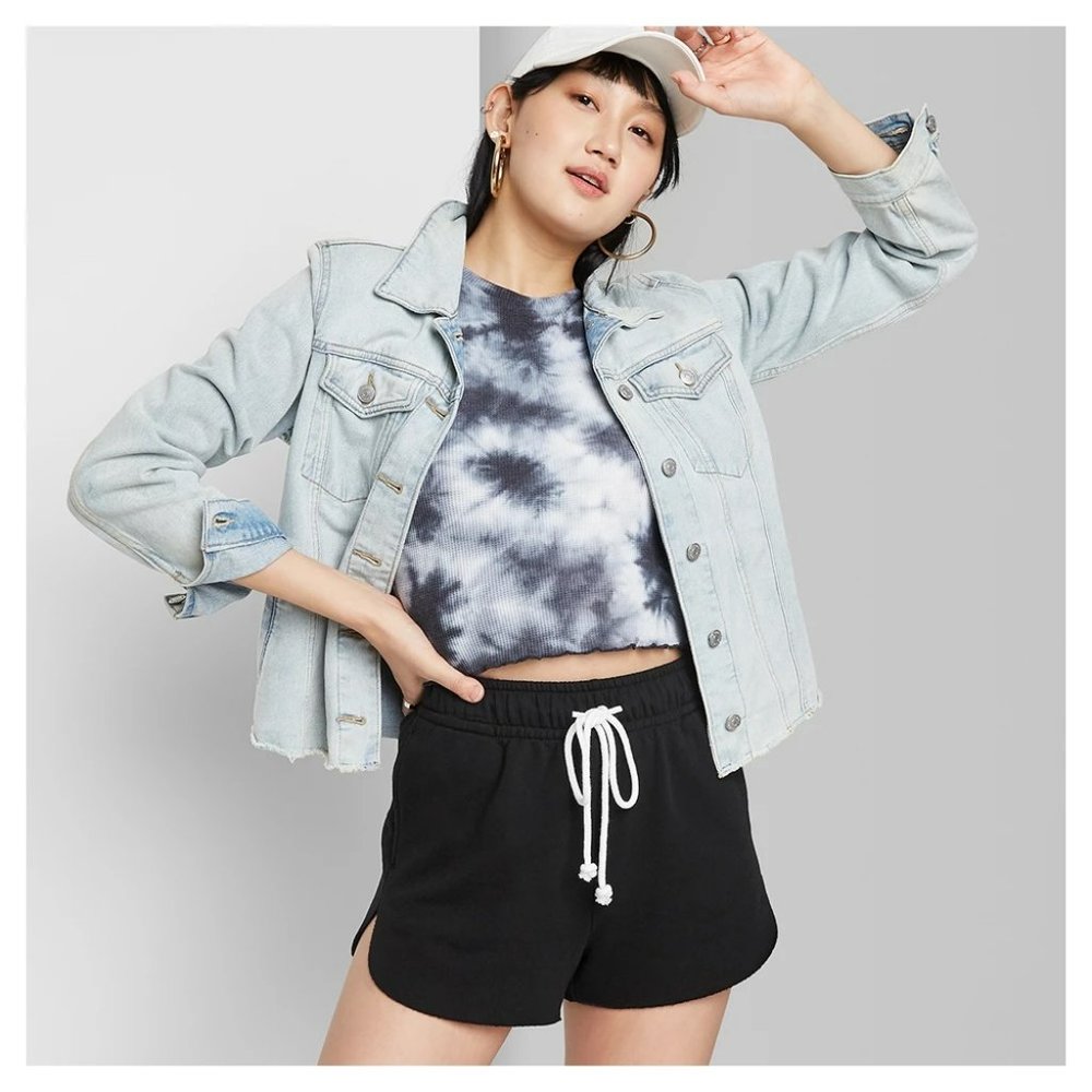 NAVY BLUE Fleece Shorts